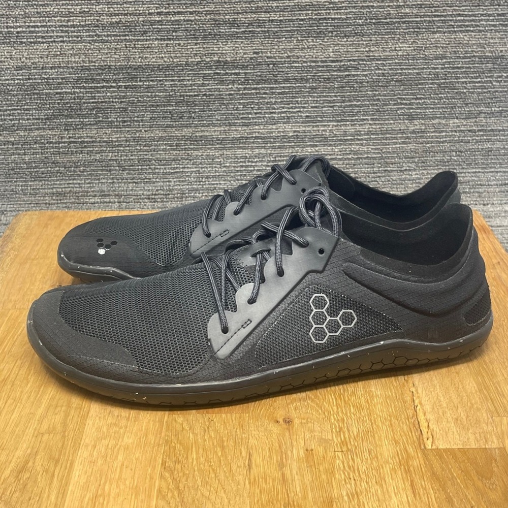 Vivobarefoot Primus Lite III Shoe Men 11 EU 44 Black Minimalist Running Training